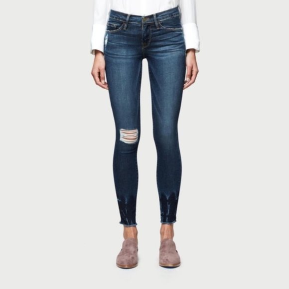 Frame Le Skinny De Jeanne Crop Jeans Thorpe 24 - Picture 1 of 5